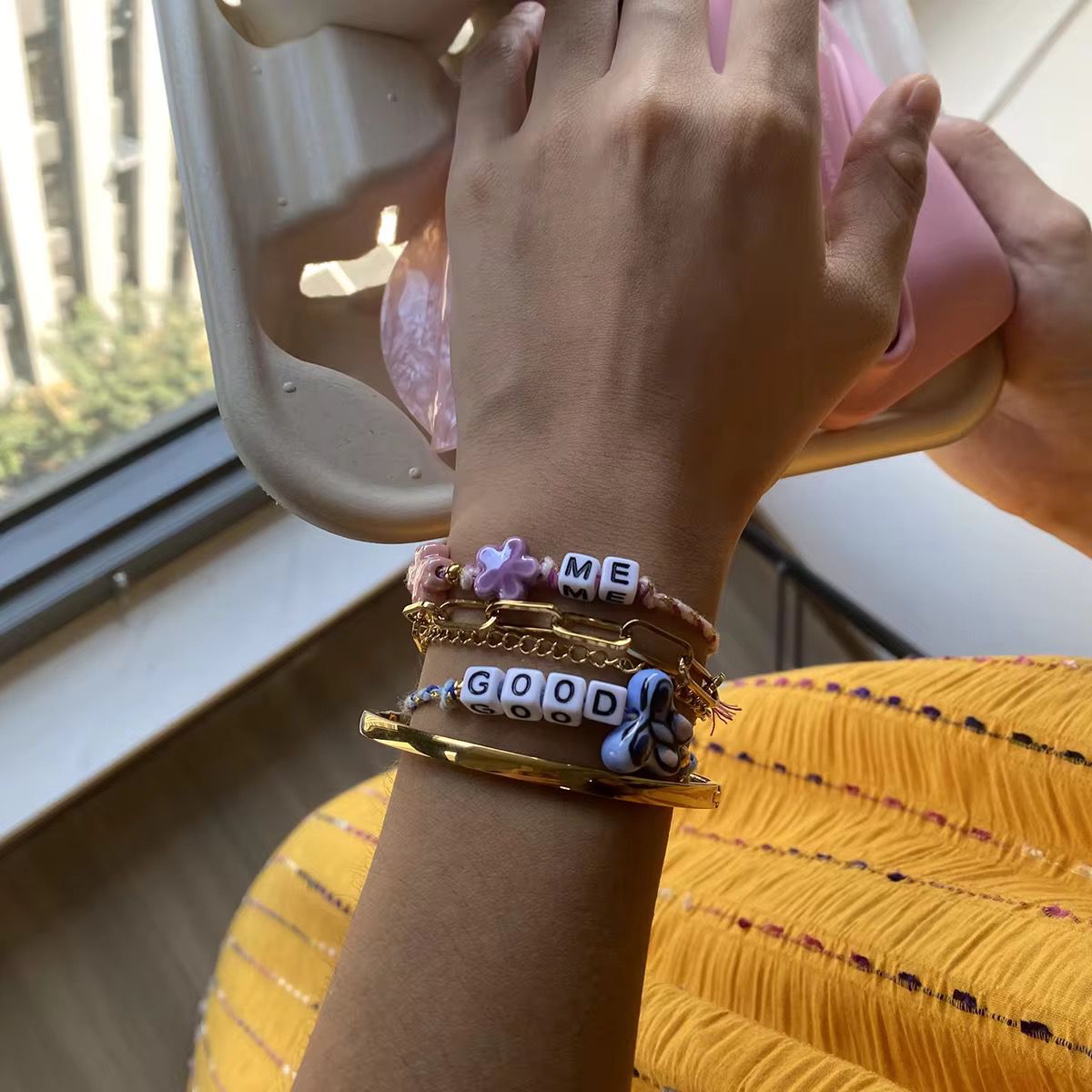 Clover Charm ME Thread Bracelet