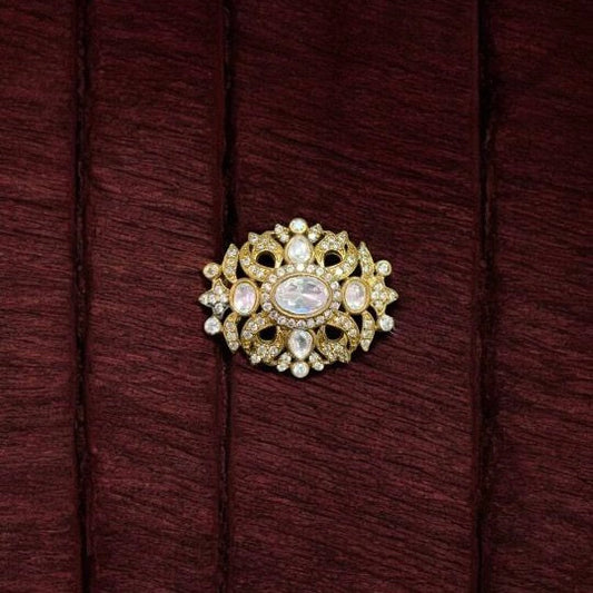 Classy Victorian White Brooch