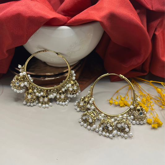 Big Hoop Jhumka Earrings