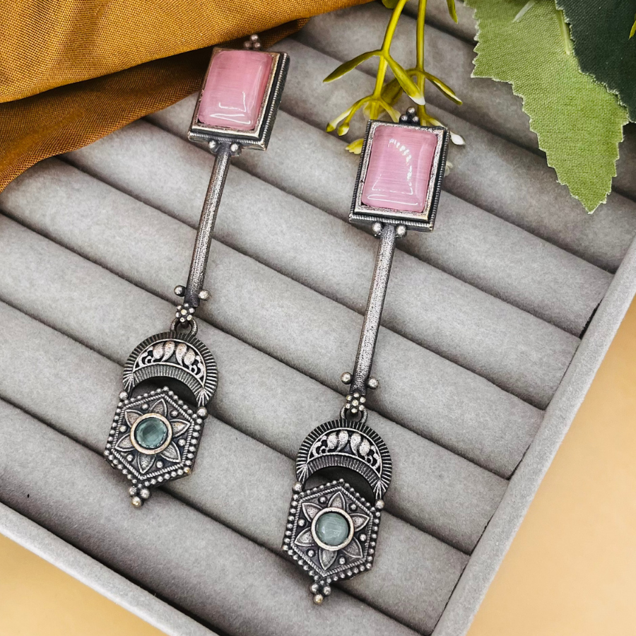 Pink Drop Earrings