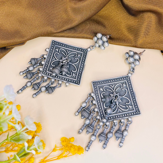 Vintage Silver Drop Earrings