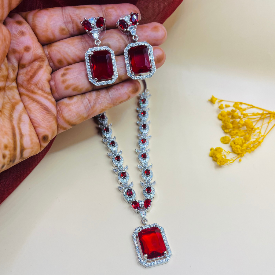 American Diamond (AD/CZ) Jewelery Set