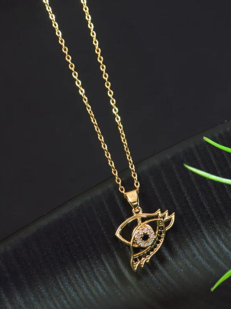 Evil Eye Spinning Pendent Necklace