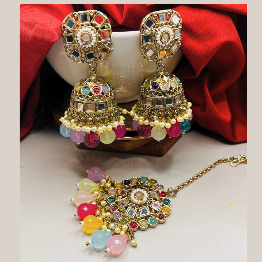 Designer Choker Set with Maang Tikka