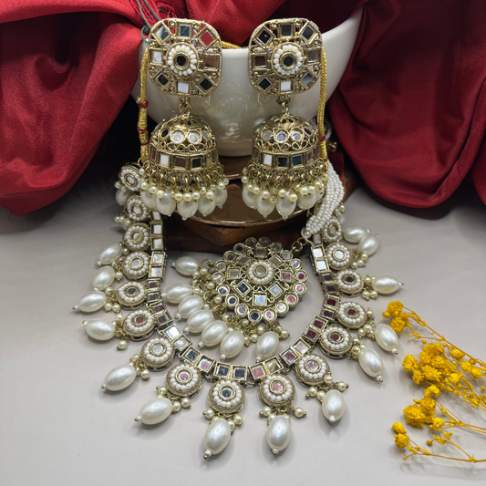 Designer Choker Set with Maang Tikka