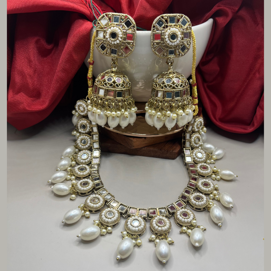 Designer Choker Set with Maang Tikka