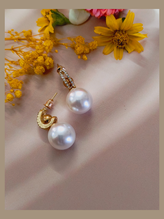 Pearl Drop Stud Earring