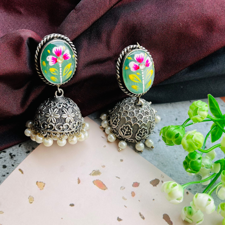 Trendy Meenakari Bling Jhumki