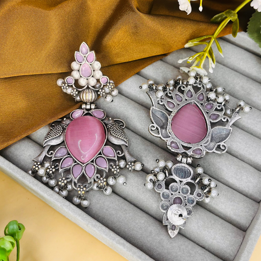 Premium Quality Silver Brass Earrings