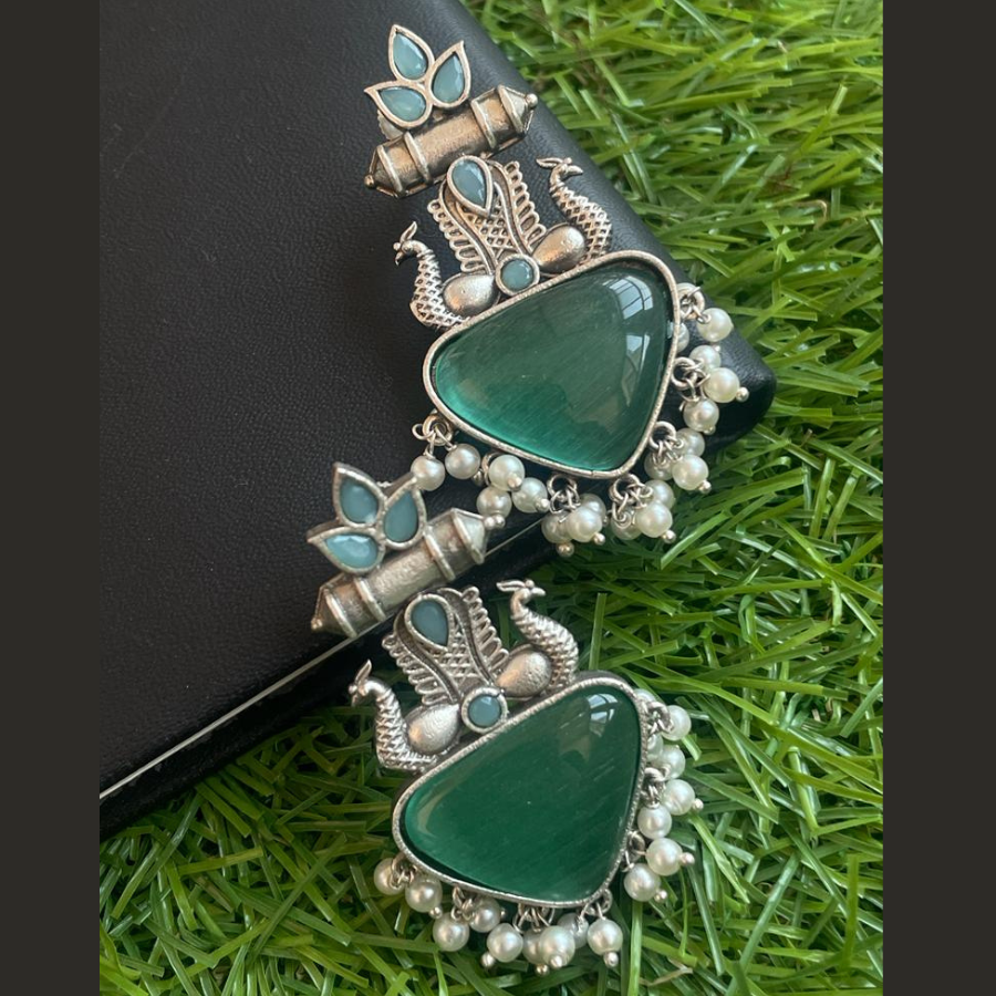 Monalisa Stone Silver Earring