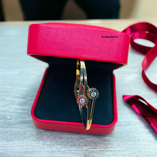 Gold Platted Crystal Cuff Bracelet