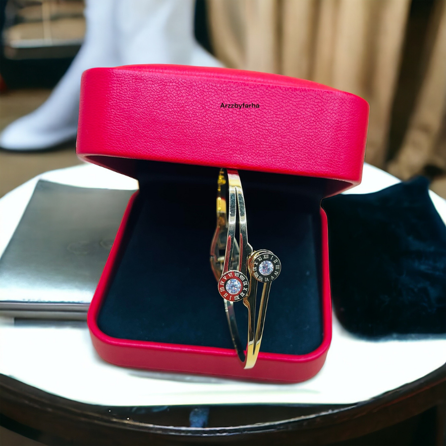 Gold Platted Crystal Cuff Bracelet