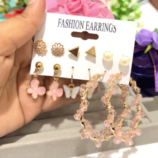 Hoop, Drop and Studs Set of 6