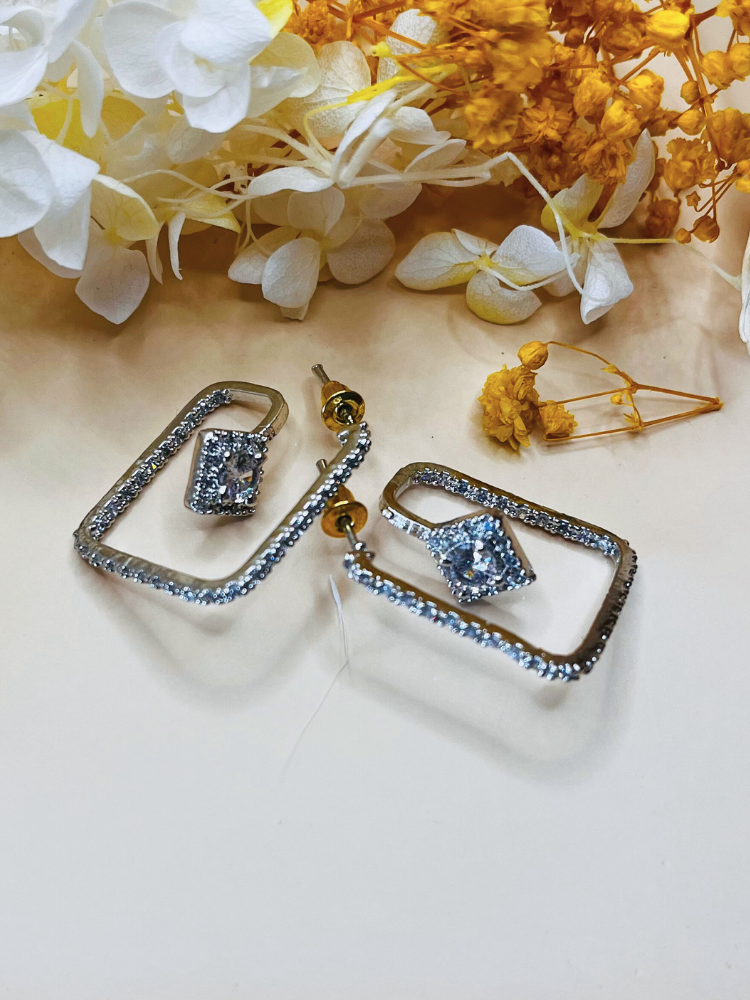 Indo Western Premuim Quality AD Earrings