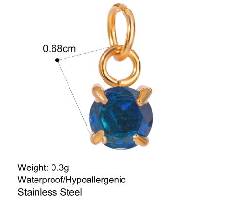 Royal Blue Stone Charm Only