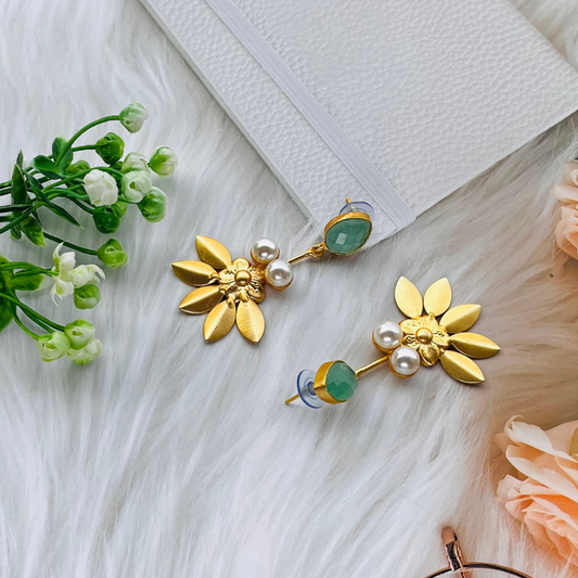 Mint Floret Monalisa Earring