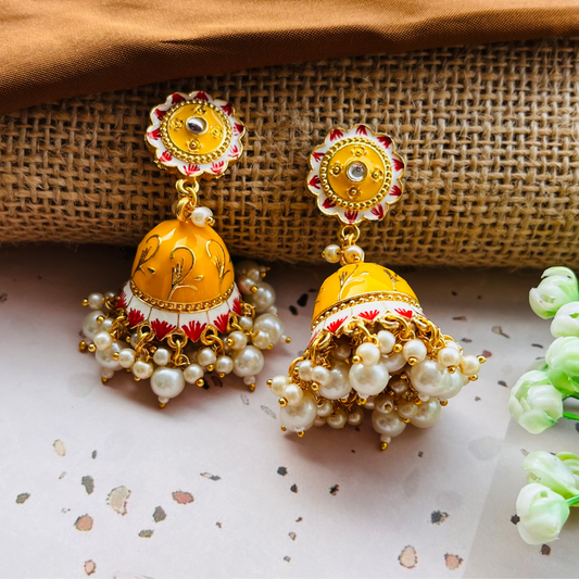 Beautiful Bell Jhumkas Earrings