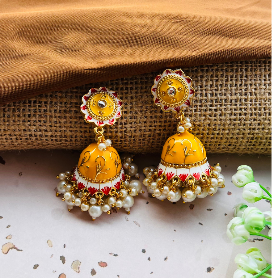 Beautiful Bell Jhumkas Earrings