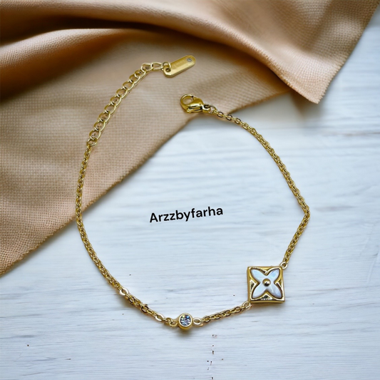Gold Toned Charm Bracelet