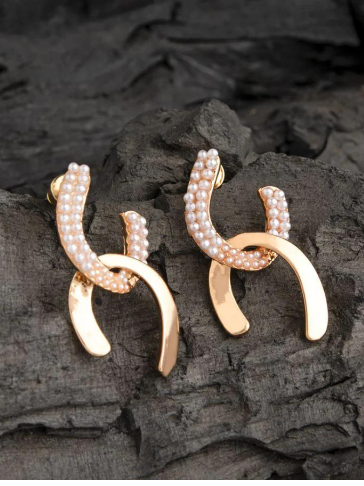 Small Pearl Studded Pearl Earring