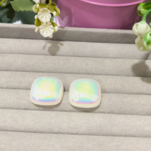 Rainbow Shades Square Studs