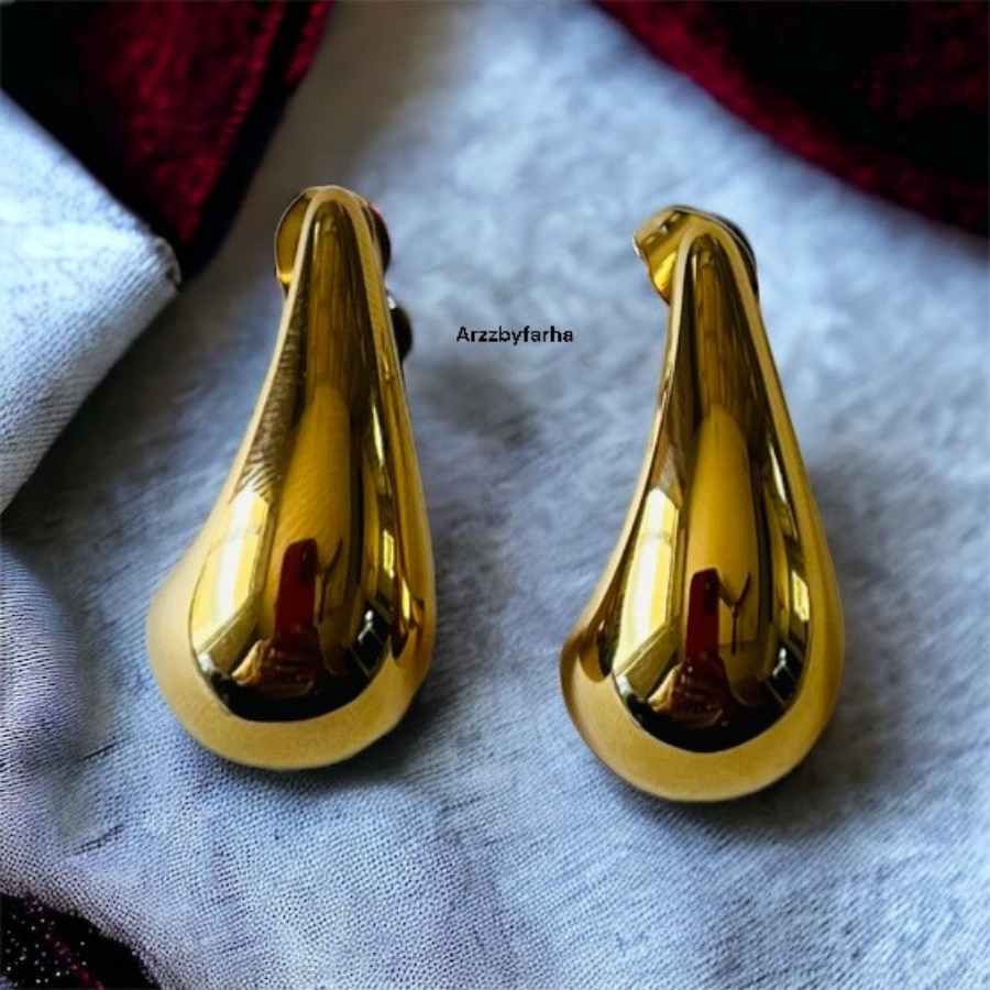 Luxe Gold Teardrop Earrings