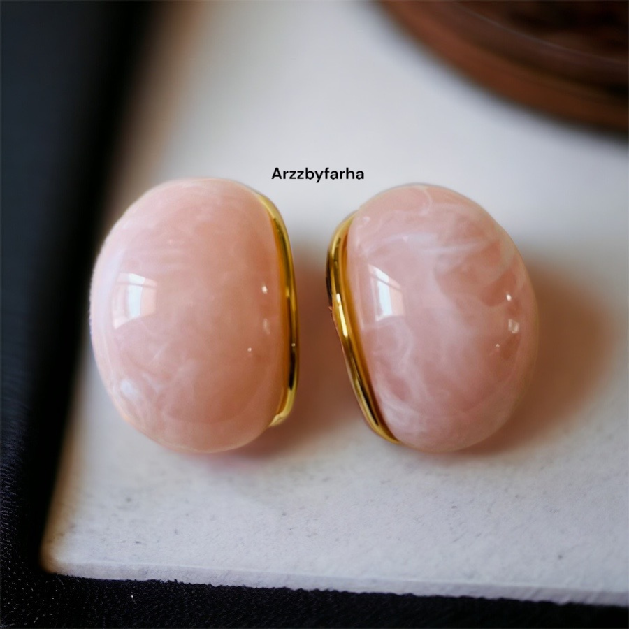 Luxe Crescent Stud Earrings