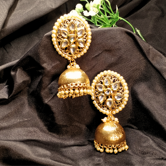 Classic Golden Jhumka Earrings