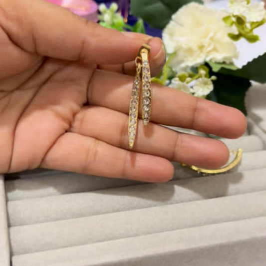 Stone Dangle Earrings