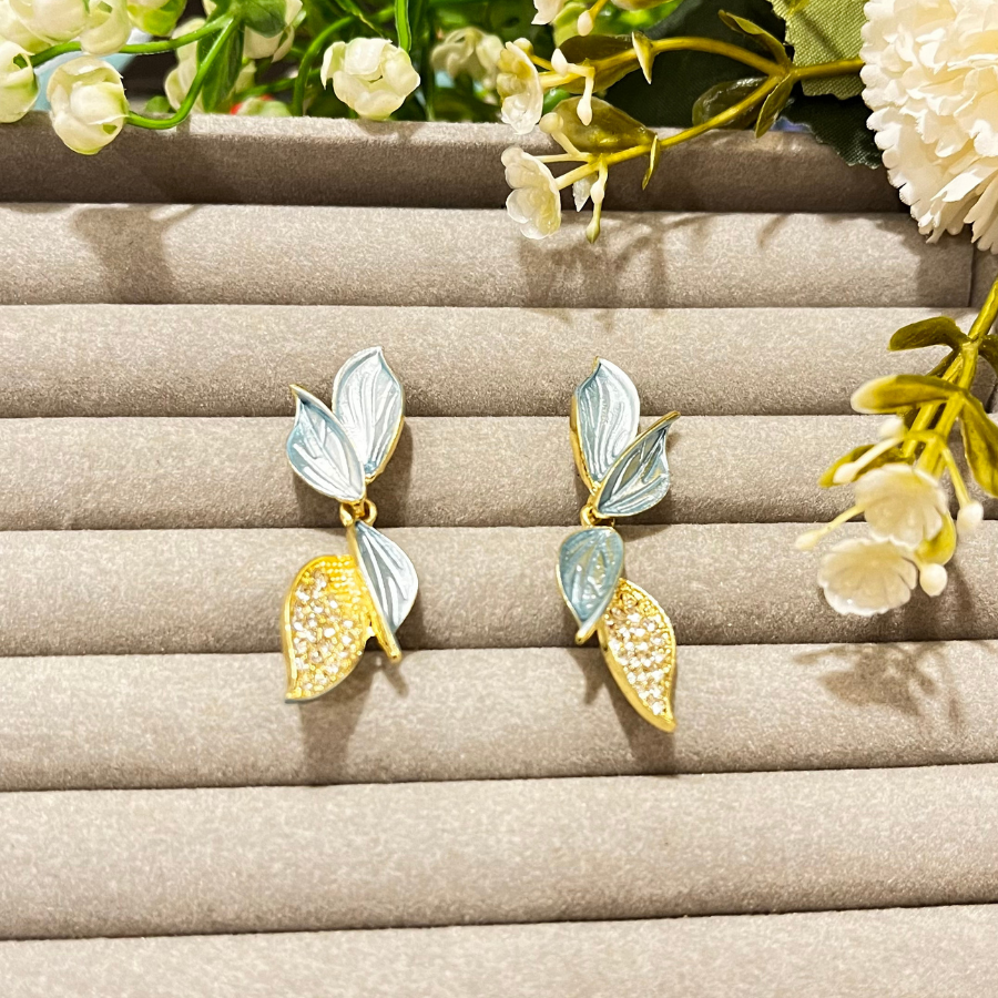 Leaf Drop Earrings