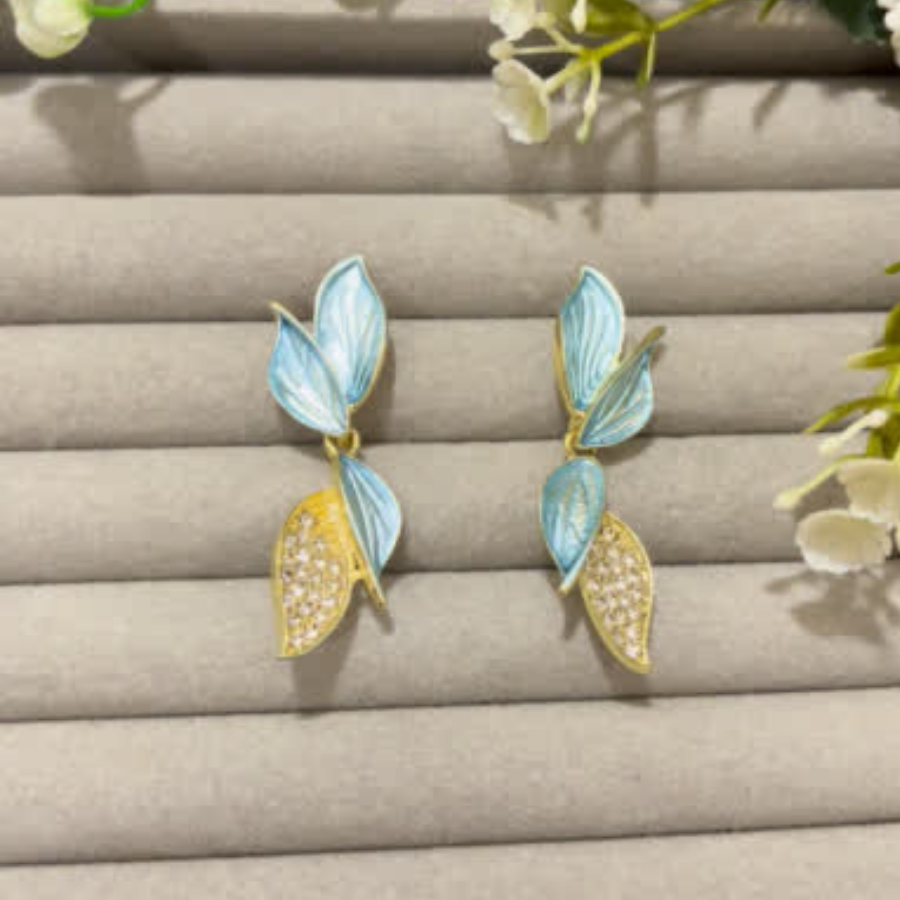Leaf Drop Earrings