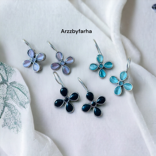 Four Stone Hook Earring