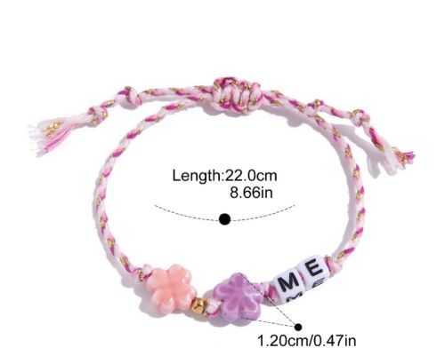 Clover Charm ME Thread Bracelet
