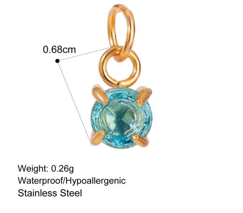 Sky Blye Stone Charm Only