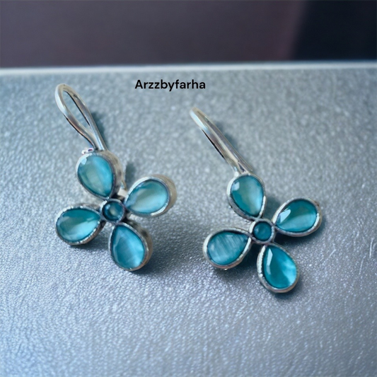 Four Stone Hook Earring