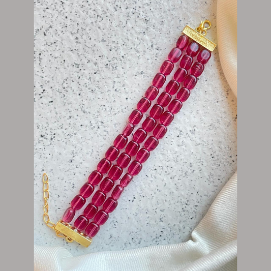 Pink Beads Bracelet