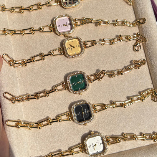 Green Dial Watch Bracelet