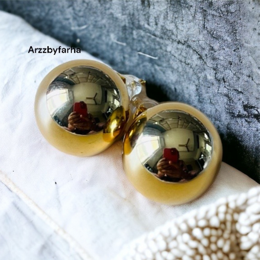 Golden Bomb Stud Earrings