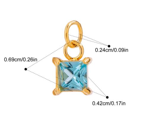 Sky Blye Stone Charm Only