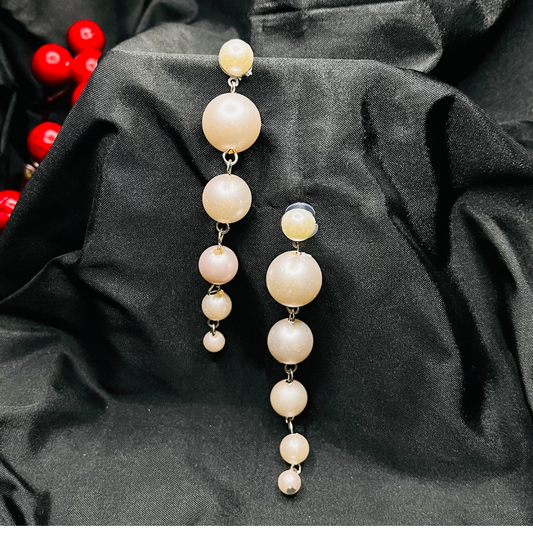 Silver Pearl Dangler Earrings