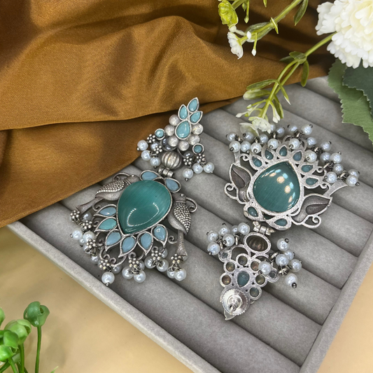 Premium Quality Silver Brass Earrings