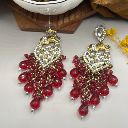 Gold-Toned Contemporary Earrings