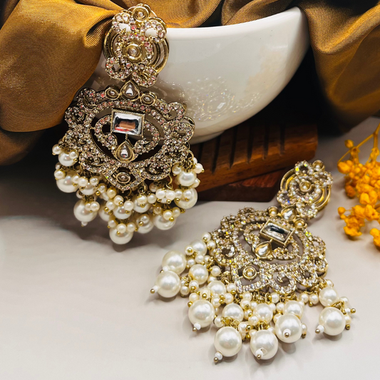 Gold-Toned Designer Earrings