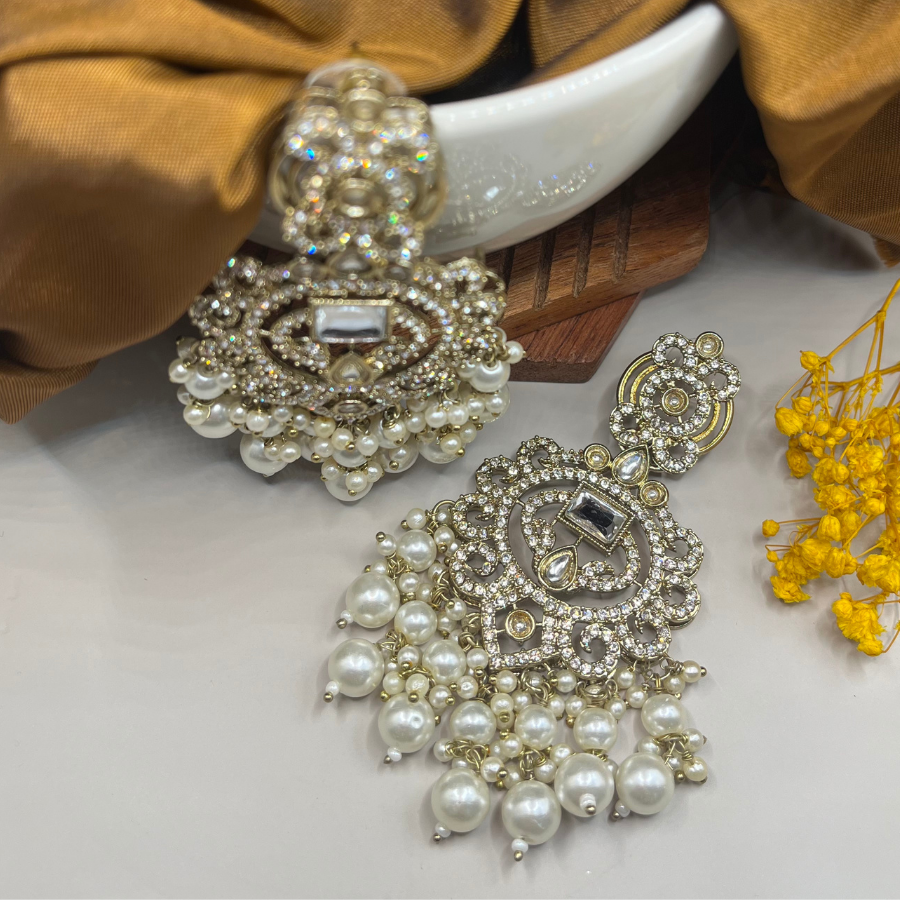 Gold-Toned Designer Earrings
