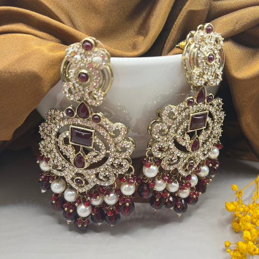 Gold-Toned Designer Earrings