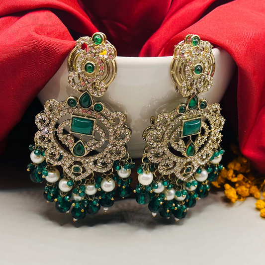 Gold-Toned Designer Earrings