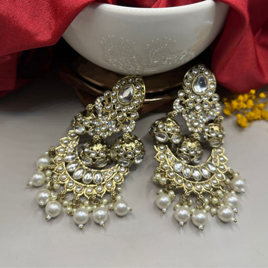 Gold-Toned Designer Earrings