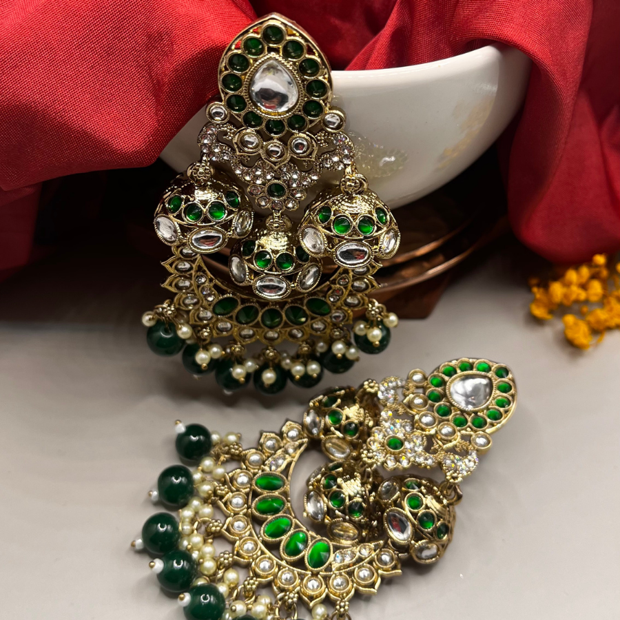 Gold-Toned Designer Earrings