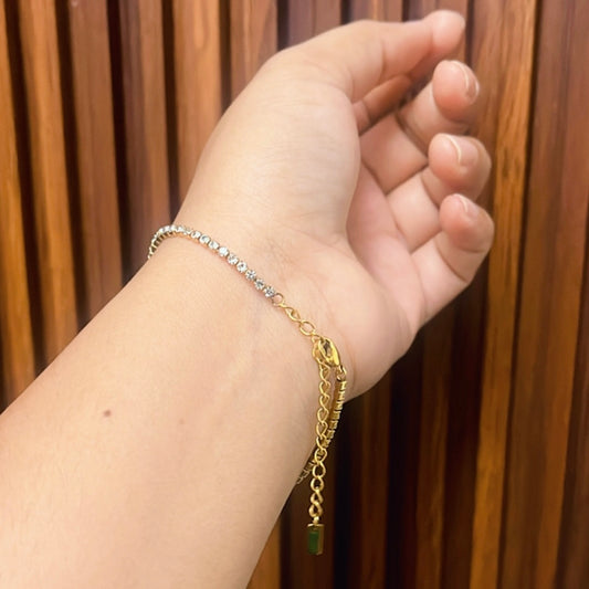 C Alphabet Tennis Bracelet