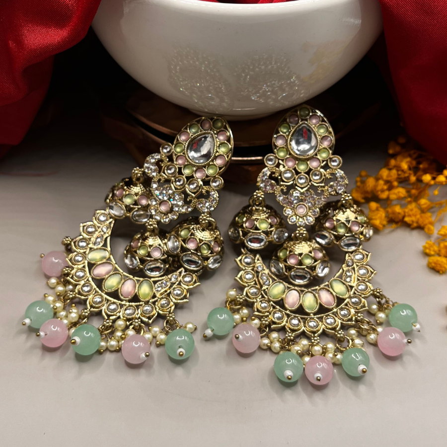 Gold-Toned Designer Earrings